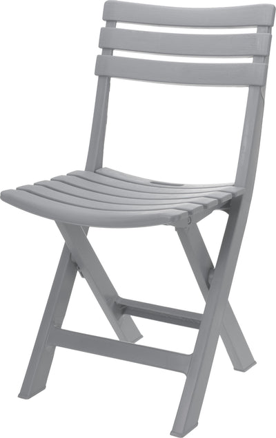 Silla plegable de jardín profesional komodo plástico gris claro