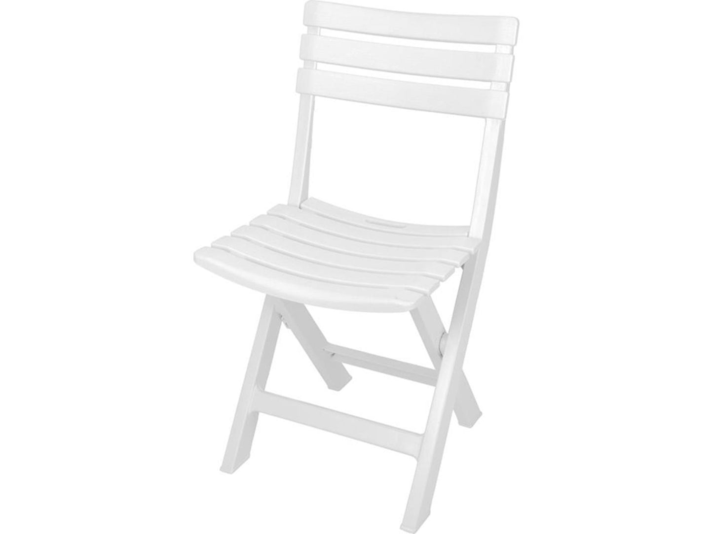 Sedia di plastica pieghevole da pro giardino bianco