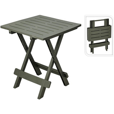 Tavolo da campeggio professionale da giardino 50x43x43 plastica verde salvia
