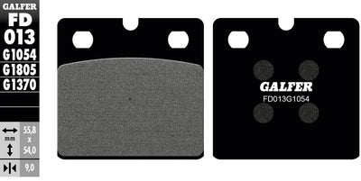Galfer brake pads fd013 brake pad fd013 g1054 organic