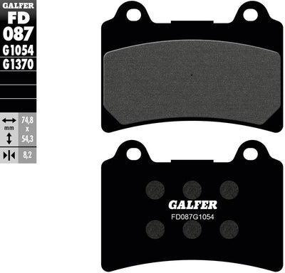 Pastiglie freno Galfer fd087 pastiglia freno fd087 g1054 organica