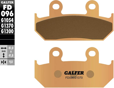 Pastiglie freno Galfer fd096 pastiglia freno fd096 g1370 metallo sinterizzato