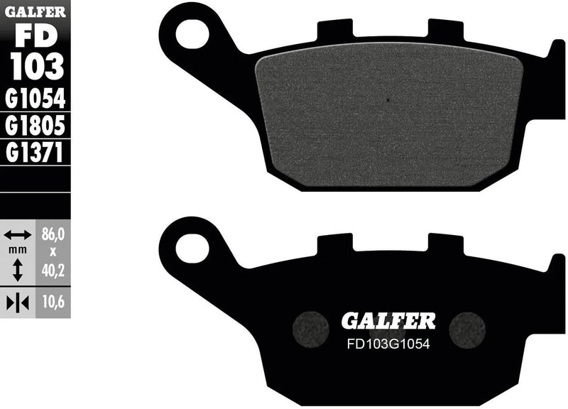 Galfer bremsbelag fd103 brake pad fd103 g1054 organic