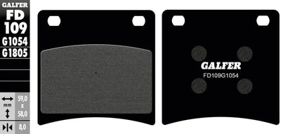 Galfer brake pads fd109 brake pad fd109 g1054 organic