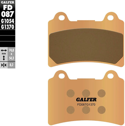 Pastiglie freno Galfer fd087 pastiglia freno fd087 g1370 metallo sinterizzato