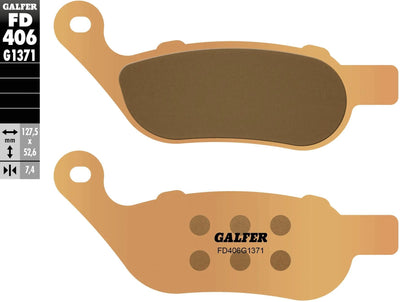 Pastiglie freno Galfer fd406 pastiglia freno fd406 g1371 sint.metal street