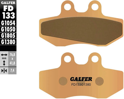 Galfer brake pads fd133 brake pad fd133 g1380 sintered metal