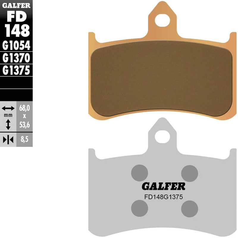 Galfer remblokken fd148 brake pad fd148 g1375 sintered metal