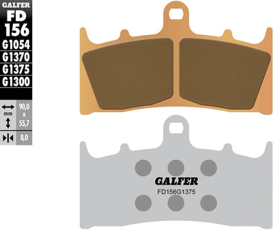 Pastiglie freno Galfer fd156 pastiglia freno fd156 g1375 metallo sinterizzato