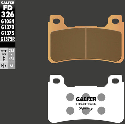 Pastiglie freno Galfer fd326 pastiglia freno fd326 g1375r sint.metal racing