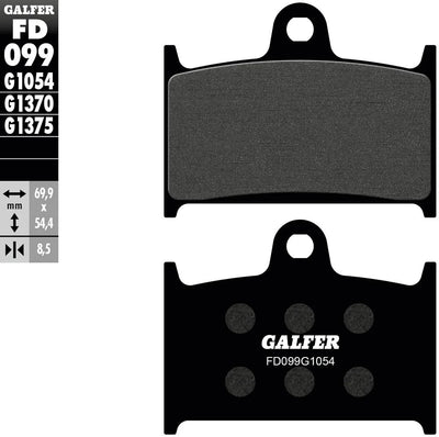 Pastiglie freno Galfer fd099 pastiglie freno fd099 g1054 organiche