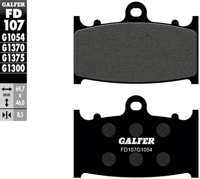 Galfer brake pads fd107 brake pad fd107 g1054 organic