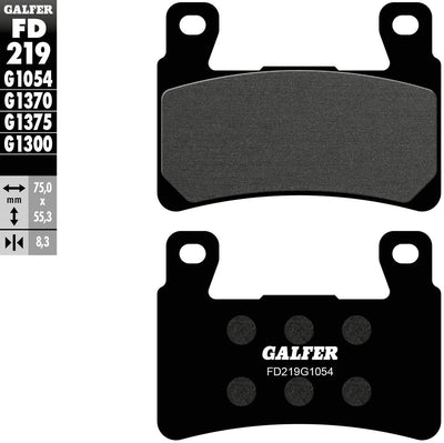 Pastiglie freno Galfer fd219 pastiglia freno fd219 g1054 organica strada