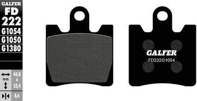 Galfer brake pads fd222 brake pad fd222 g1054 organic standard