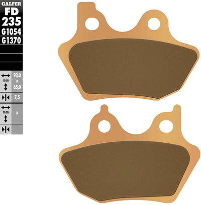 Pastiglie freno Galfer fd235 pastiglia freno fd235 g1370 sint. strada metallica