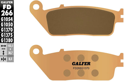 Pastillas de freno Galfer fd266 pastilla de freno fd266 g1370 sint. calle metalica