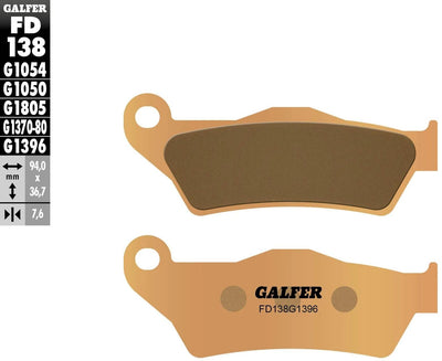 Pastiglie freno Galfer fd138 pastiglia freno fd138 g1396 metallo sinterizzato