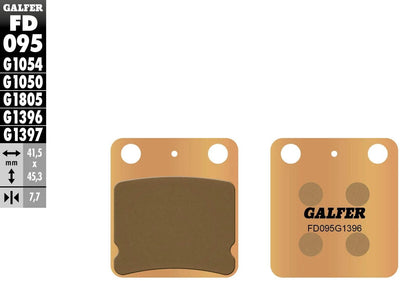 Pastiglie freno Galfer fd095 pastiglia freno fd095 g1396 metallo sinterizzato
