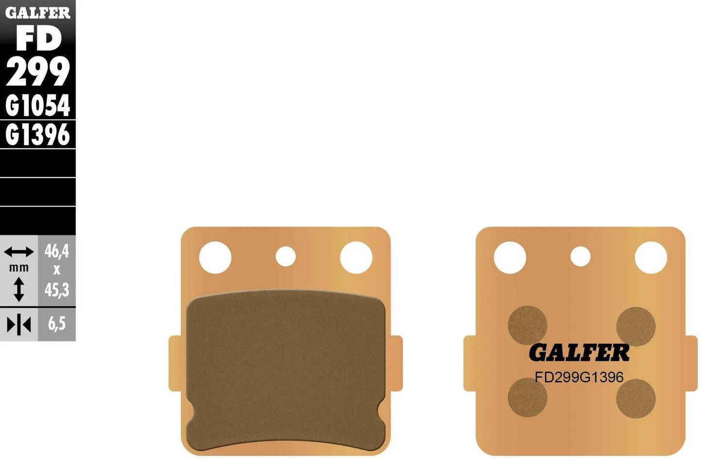Galfer brake pads fd299 brake pad fd299 g1396 sint. metal off road