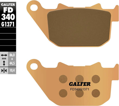 Pastiglie freno Galfer fd340 pastiglia freno fd340 g1371 sint.metal street