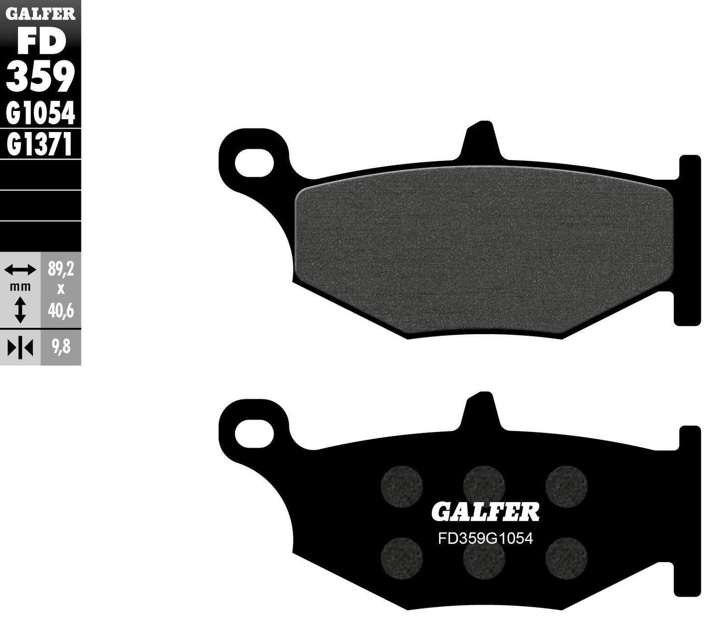 Pastiglie freno Galfer FD359 Pastiglia freno FD359 G1054 standard organico