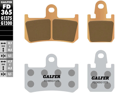 Galfer brake pads fd365 brake pad fd365 g1375 sint.met.str. sp.