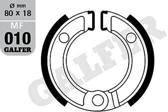 Galfer remsegmenten mf010 brake shoe mf010 g2165 organic