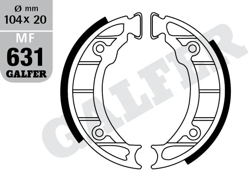 Zapata de freno Galfer zapata de freno estándar mf 631