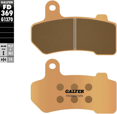 Pastiglie freno Galfer fd369 pastiglia freno fd369 g1370 sint.metal street