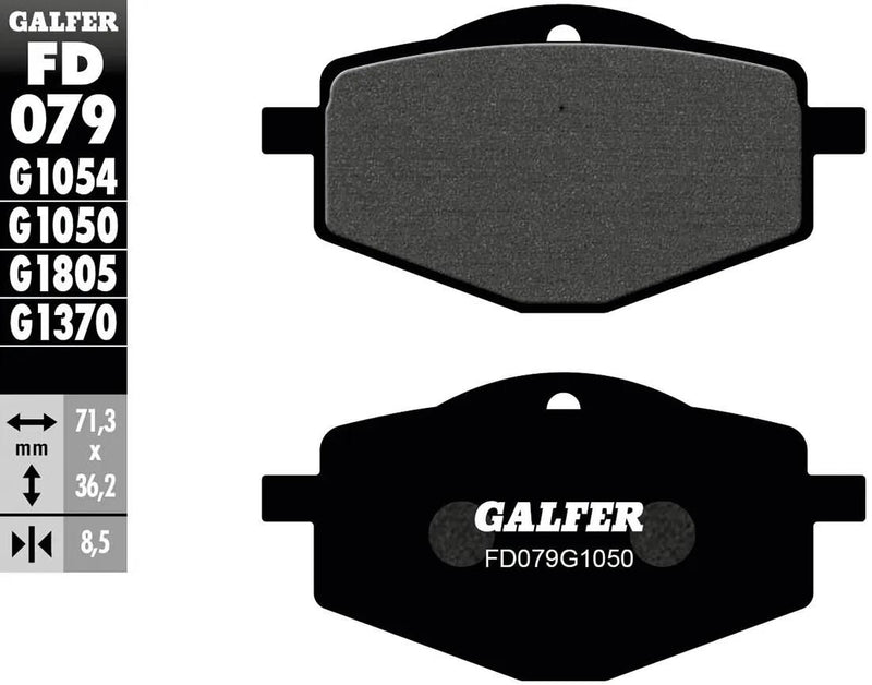 Pastillas de freno Galfer fd079 brake pad fd079 g1050 orgánicas
