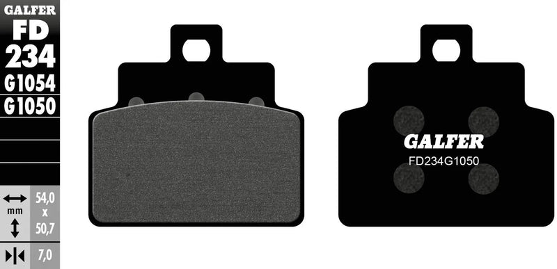 Galfer remblokken fd234 brake pad fd234 g1050 organic scooter