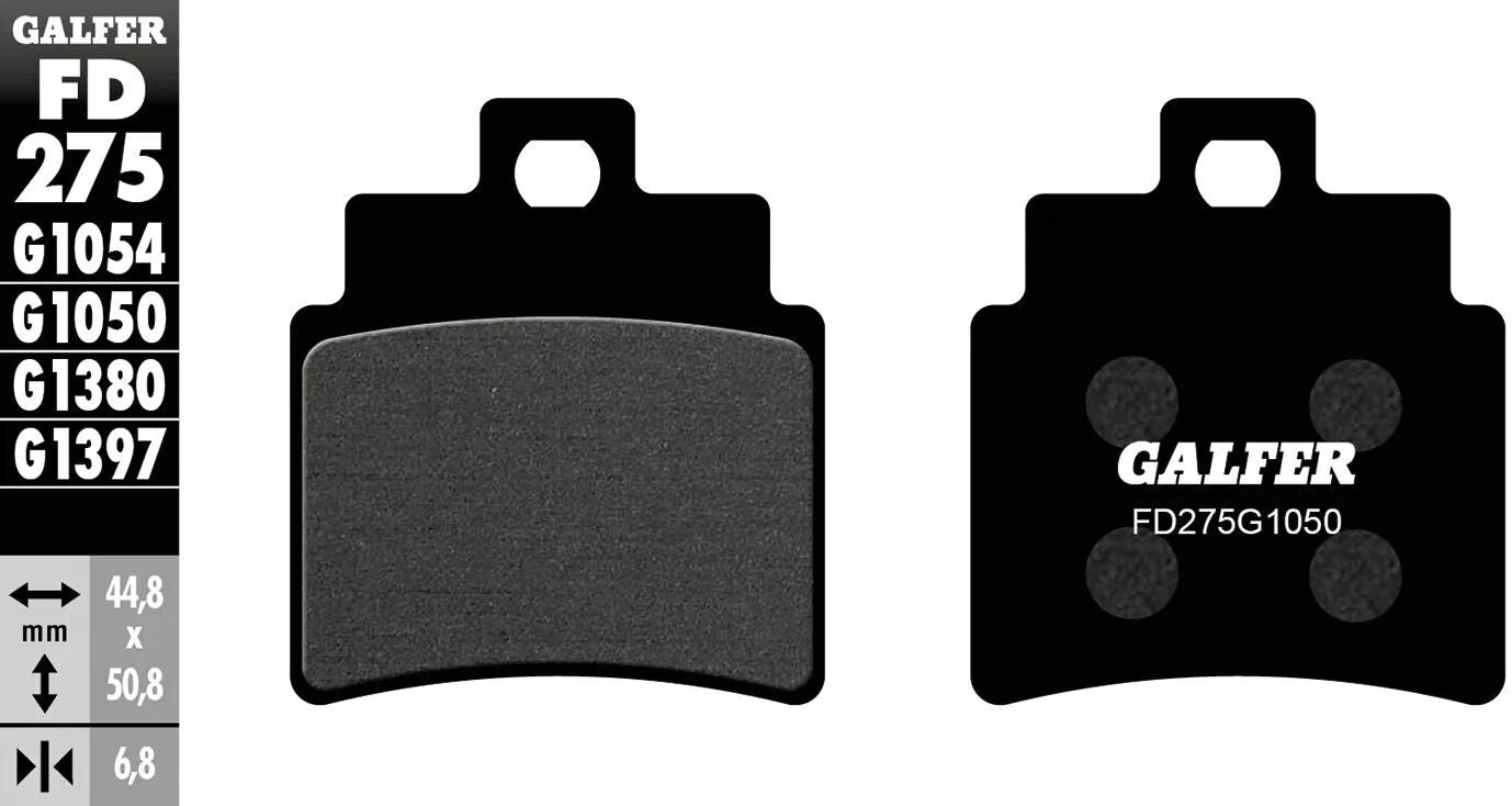 Galfer remblokken fd275 brake pad fd275 g1050 organic scooter