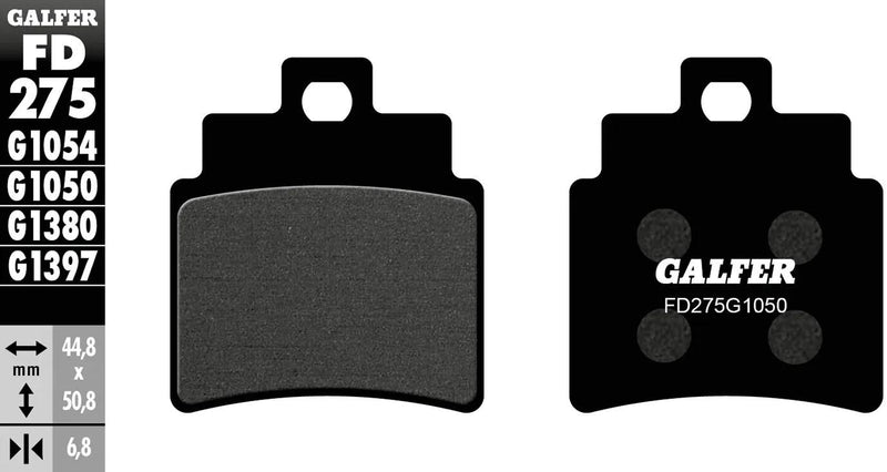 Galfer remblokken fd275 brake pad fd275 g1050 organic scooter