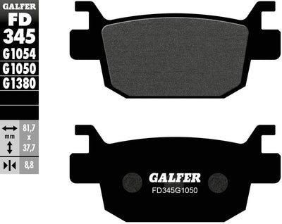 Pastiglie freno Galfer FD345 Pastiglia freno FD345 G1054 standard organico