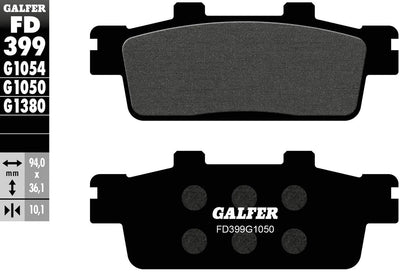Pastiglie freno Galfer fd399 pastiglia freno fd399 g1050 scooter organico