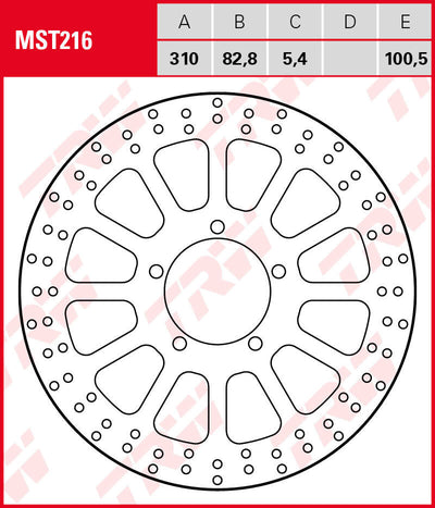 Rotor TRW MST216 rígido