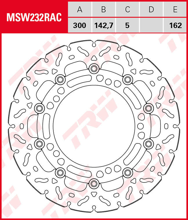 Rotor TRW MSW232RAC flotante