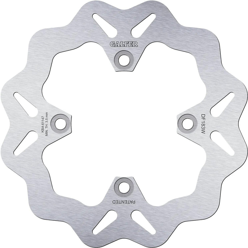 Disco de freno galfer wave df183 rotor df183 tipo w rígido