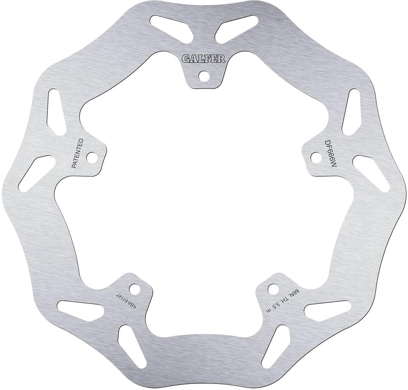 Disco de freno galfer wave df666 rotor df666 tipo w rígido