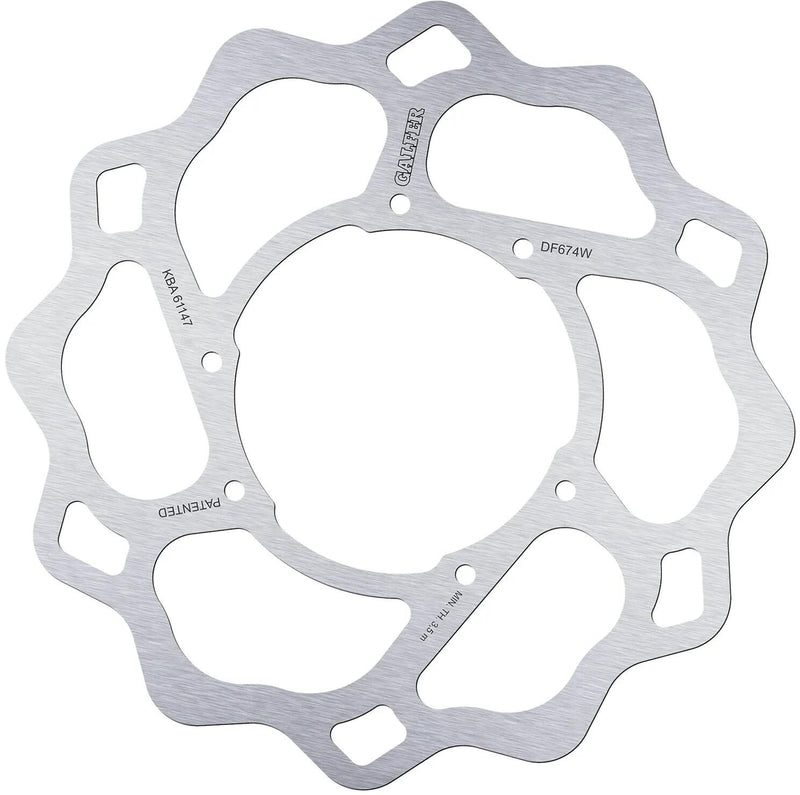 Disco de freno galfer wave df674 rotor df674 tipo w rígido