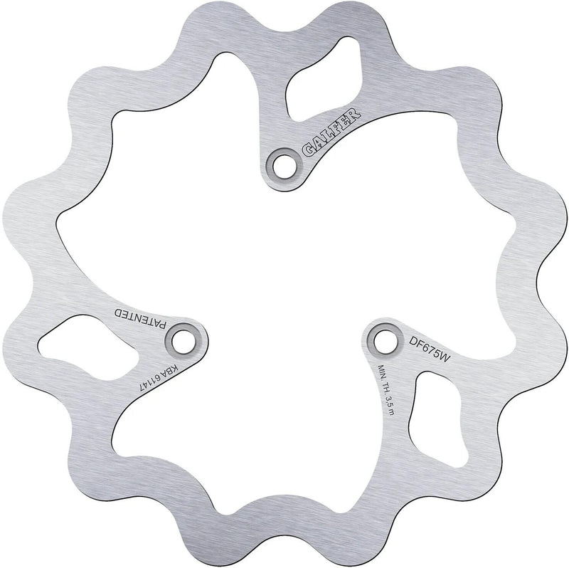Disco de freno galfer wave df675 rotor df675 tipo w rígido
