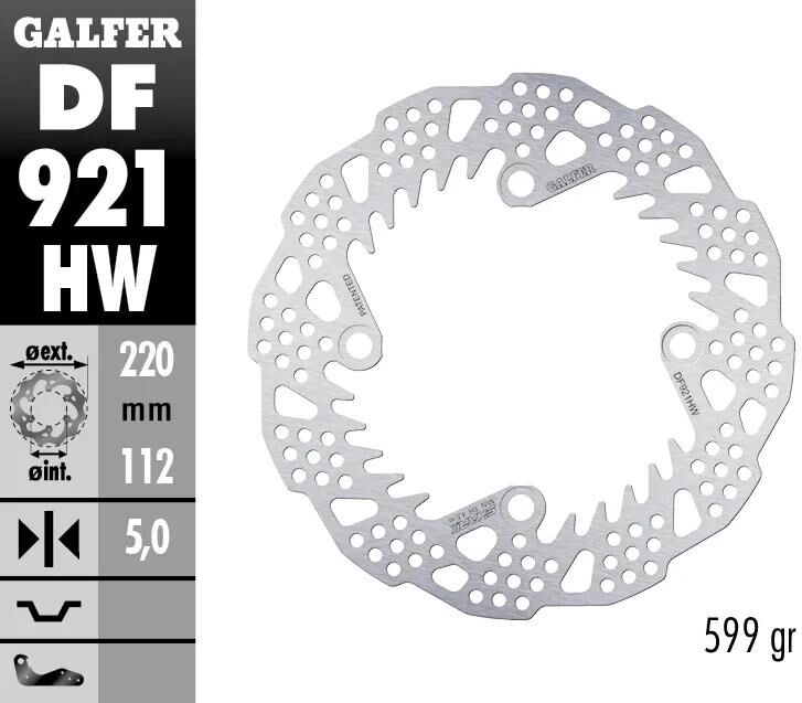 Galfer remschijf df921 wave rotor df921 hw offroad rigid shark