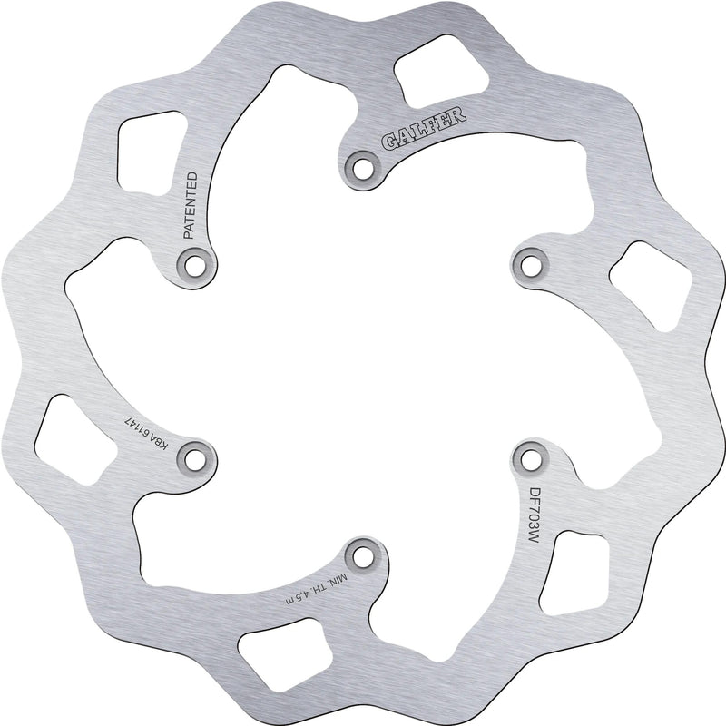 Disco de freno galfer df703 rotor df703 tipo w rígido