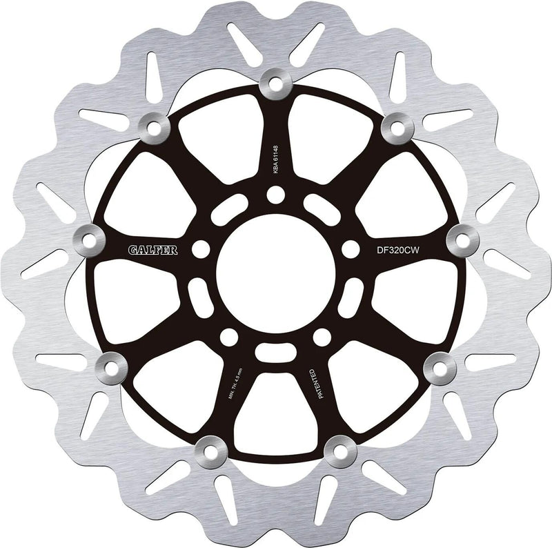 Disco de freno galfer wave df320 rotor df320 tipo cw flotante