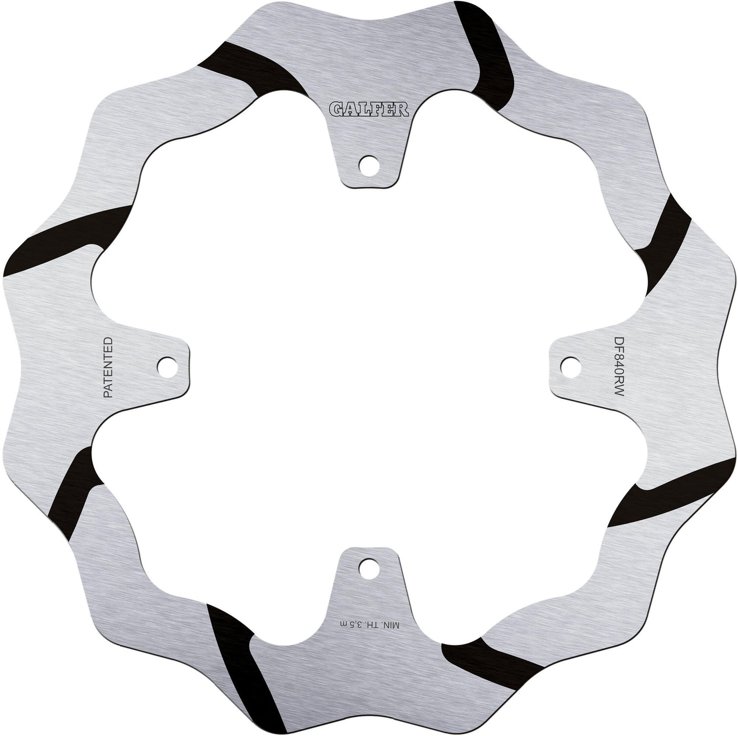 Disco de freno galfer golf df840 wave rotor df840 rw offroad rígido gr.
