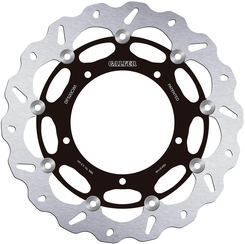 Disco de freno galfer wave df520 rotor rotores de freno flotantes izquierdo