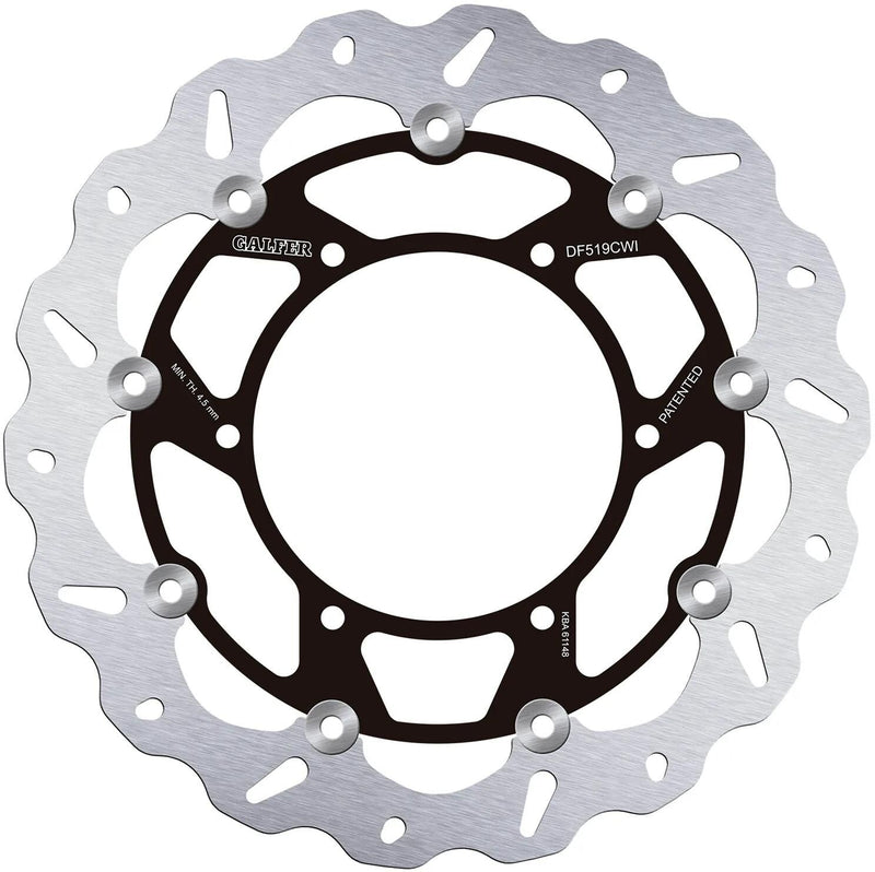 Disco de freno Galfer golf df519 rotor rotores de freno flotantes izquierdo
