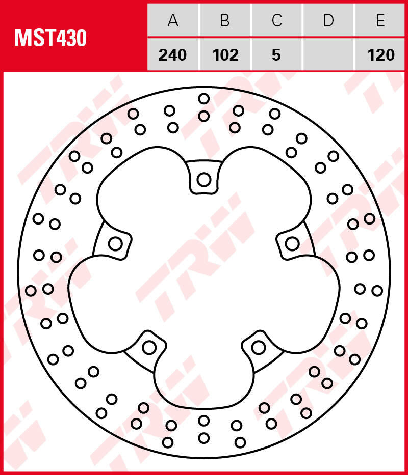 Trw Rotor MST430 rigido