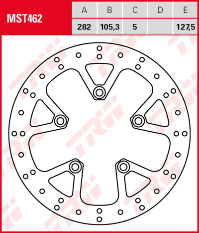TRW Rotor MST462 Rigido