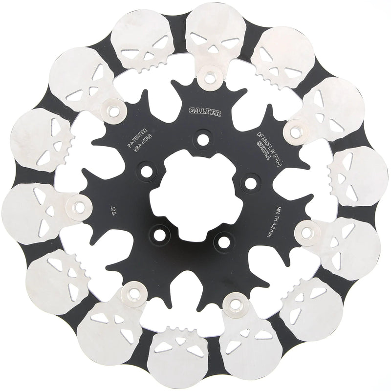 Disco de freno galfer df680 rotor df680 frh calavera flotante